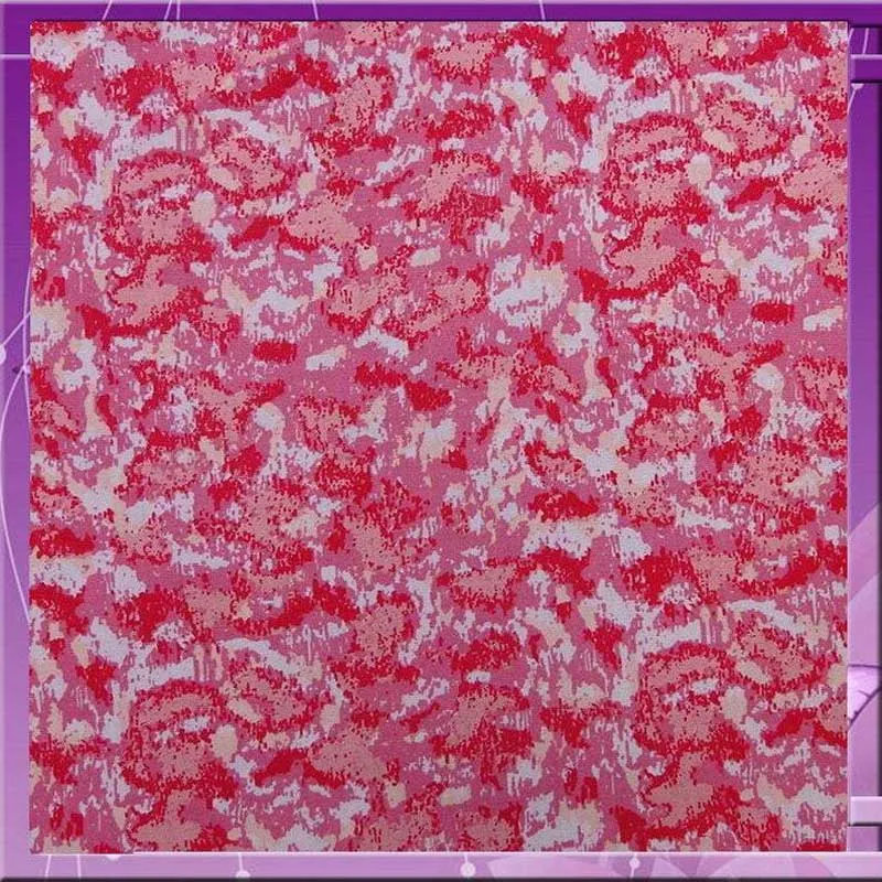 100% Rayon With Abstract Pink Colored Print 58 Inches Wide Flowy Organic Fabric