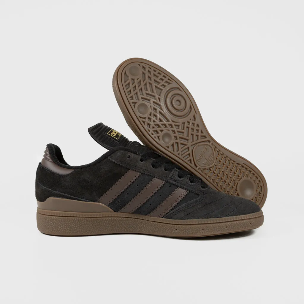 Adidas Skateboarding - Busenitz Shoes - Core Black / Brown / Gold Metallic