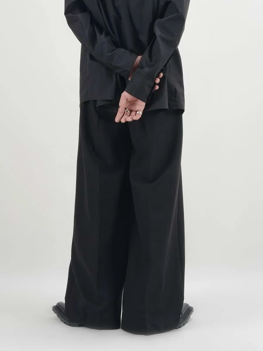 Adjustable Waist Pleated Pants