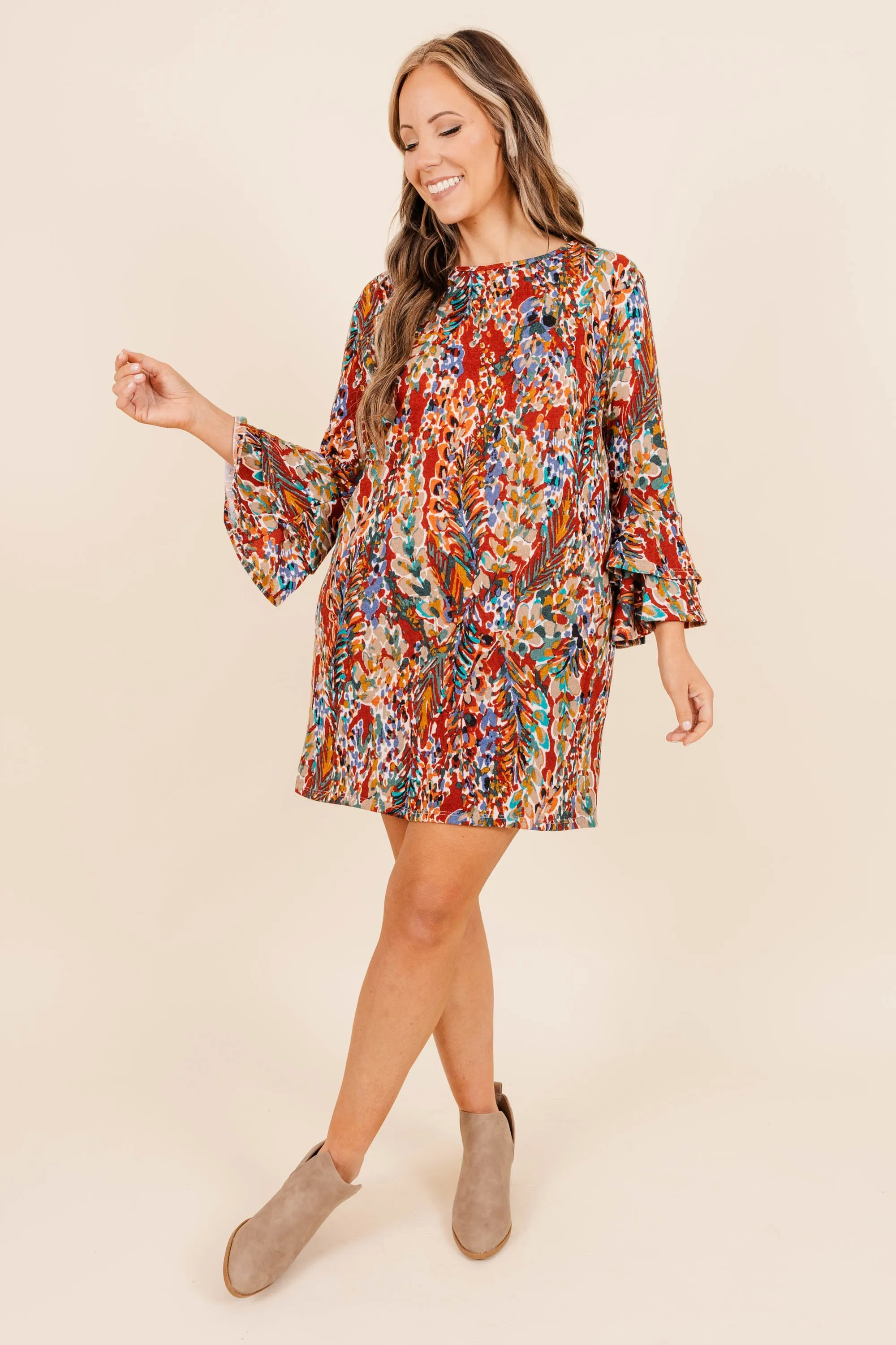 All In One Dress, Marsala