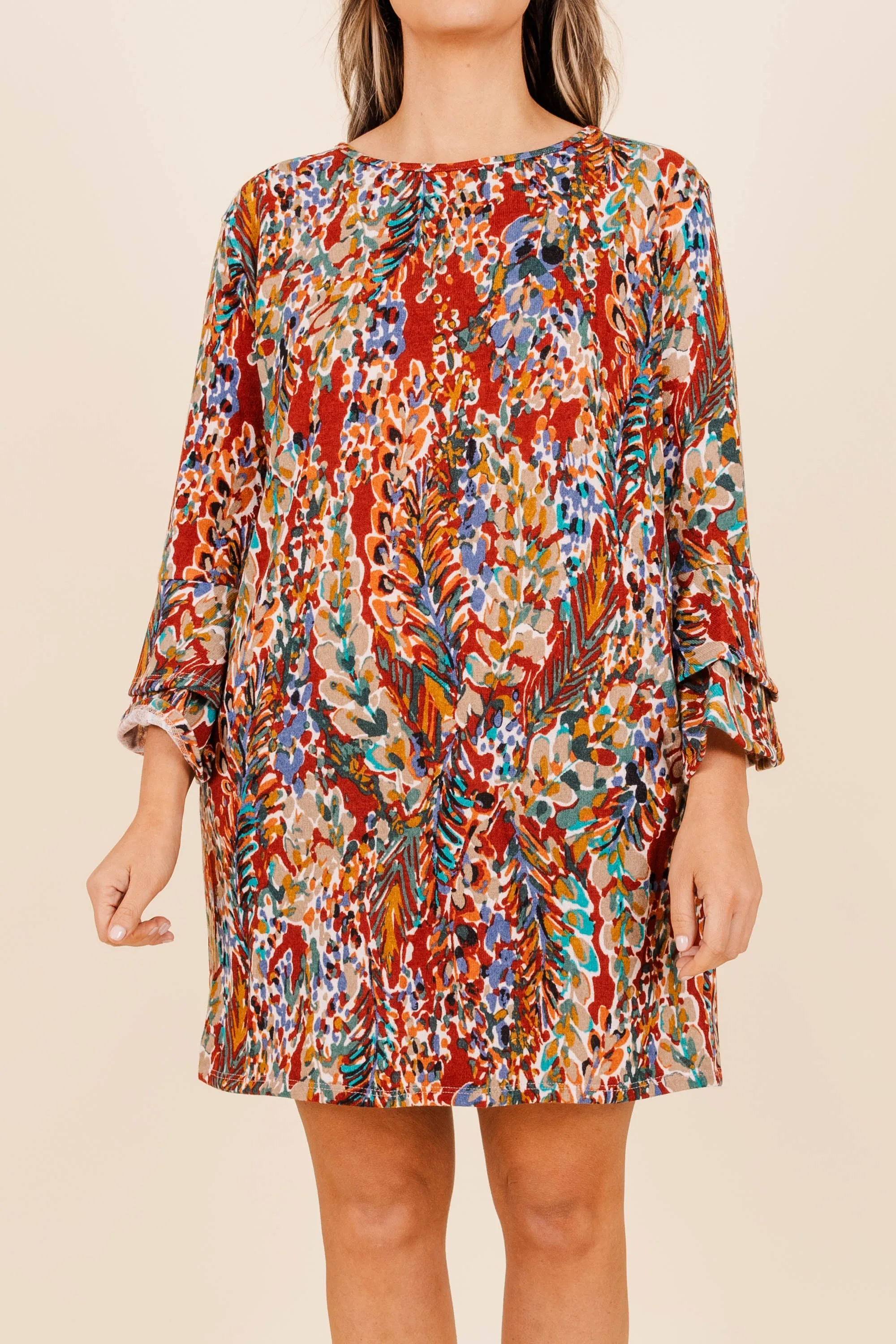 All In One Dress, Marsala