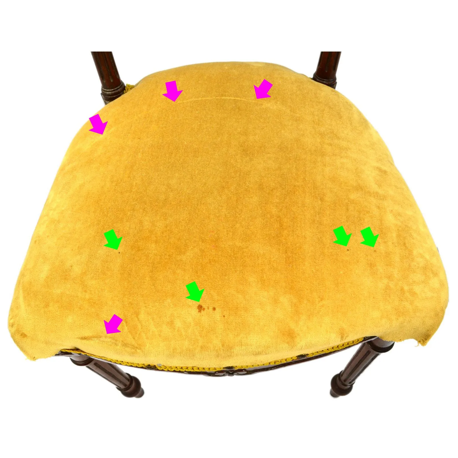 Antique VICTORIAN VANITY CHAIR Low-Back PIANO STOOL Ornate CARVED HARDWOOD c19th