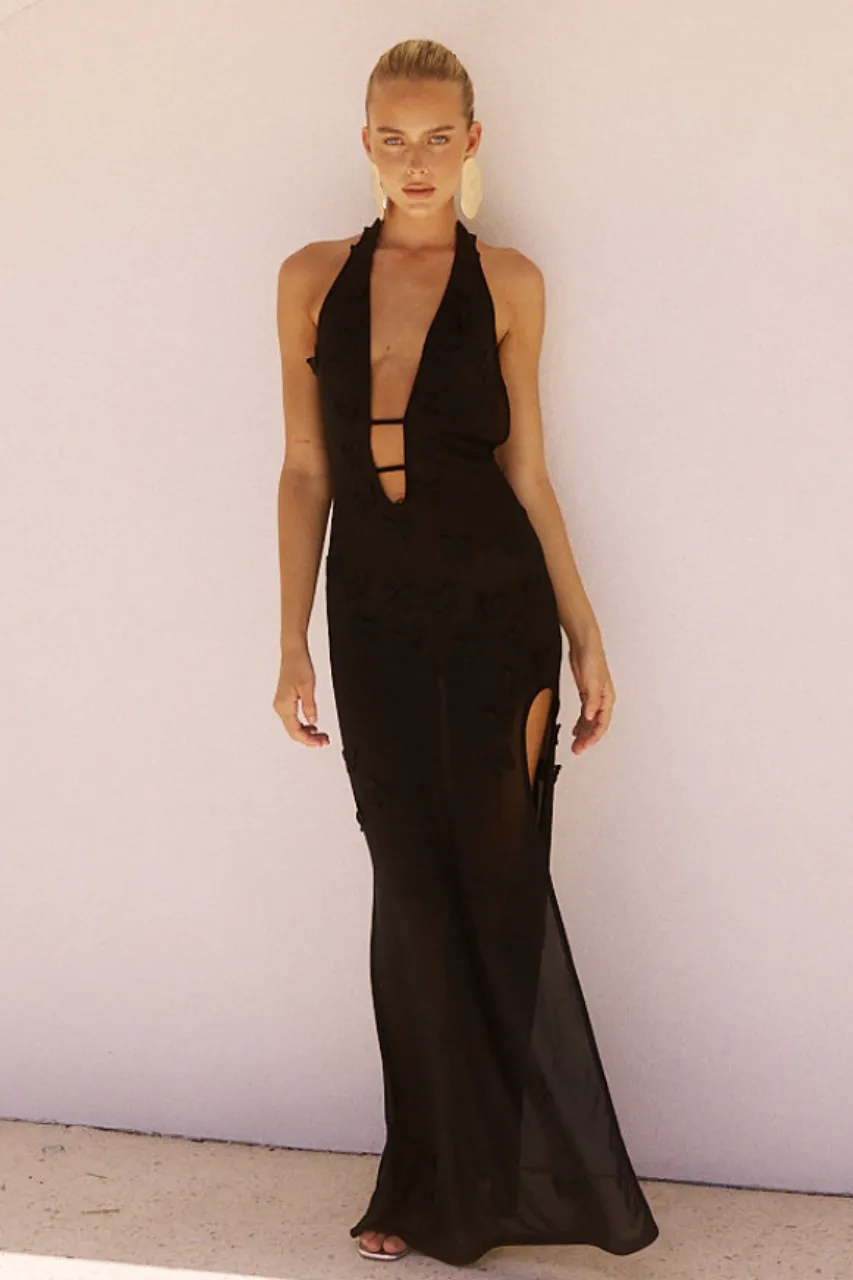 BILINA MAXI DRESS - BLACK