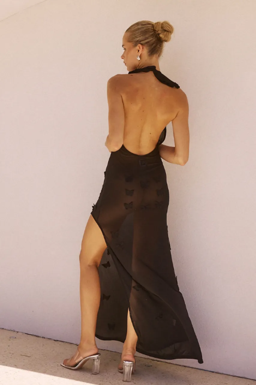 BILINA MAXI DRESS - BLACK