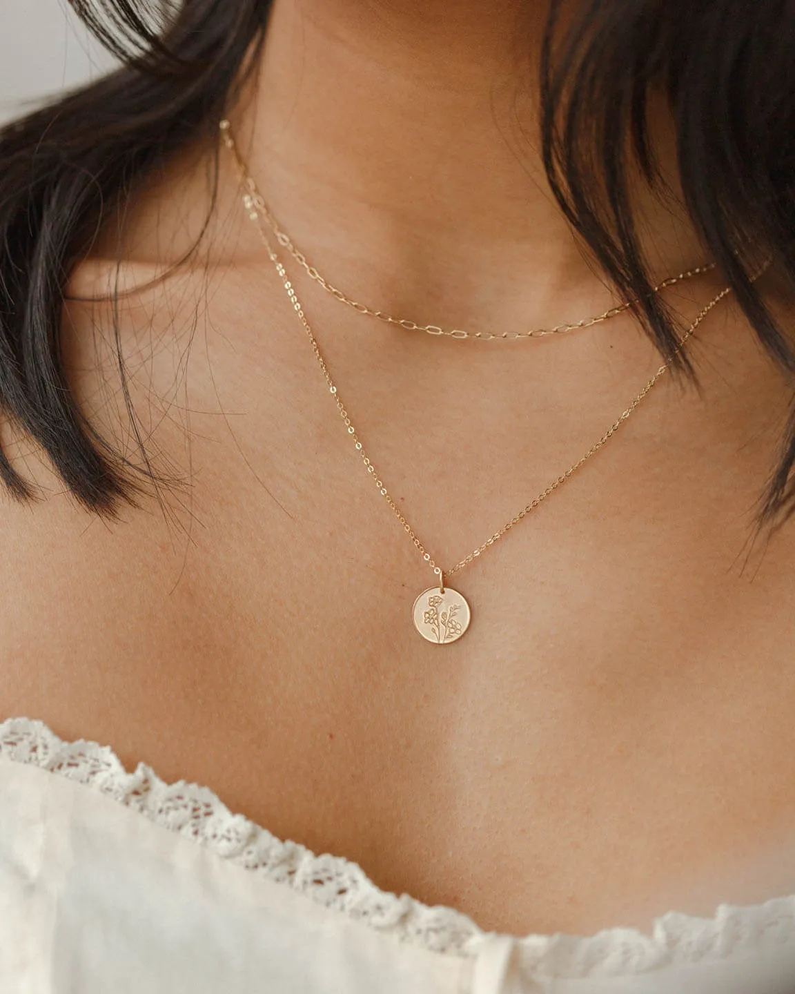 Birth Flower Necklace