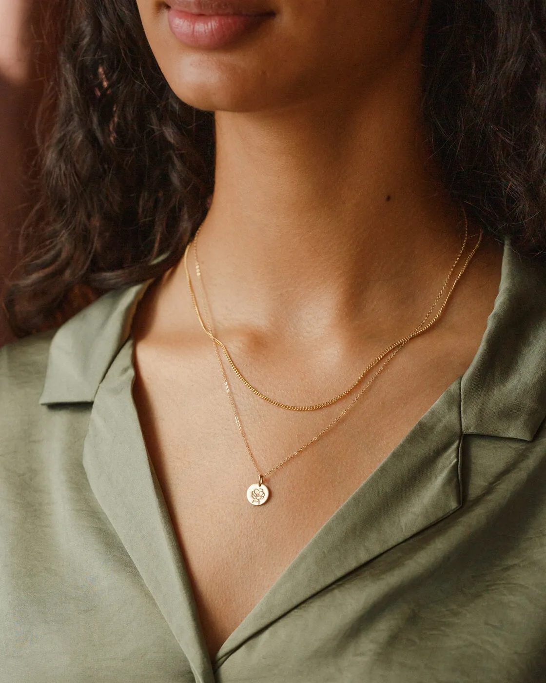 Birth Flower Necklace