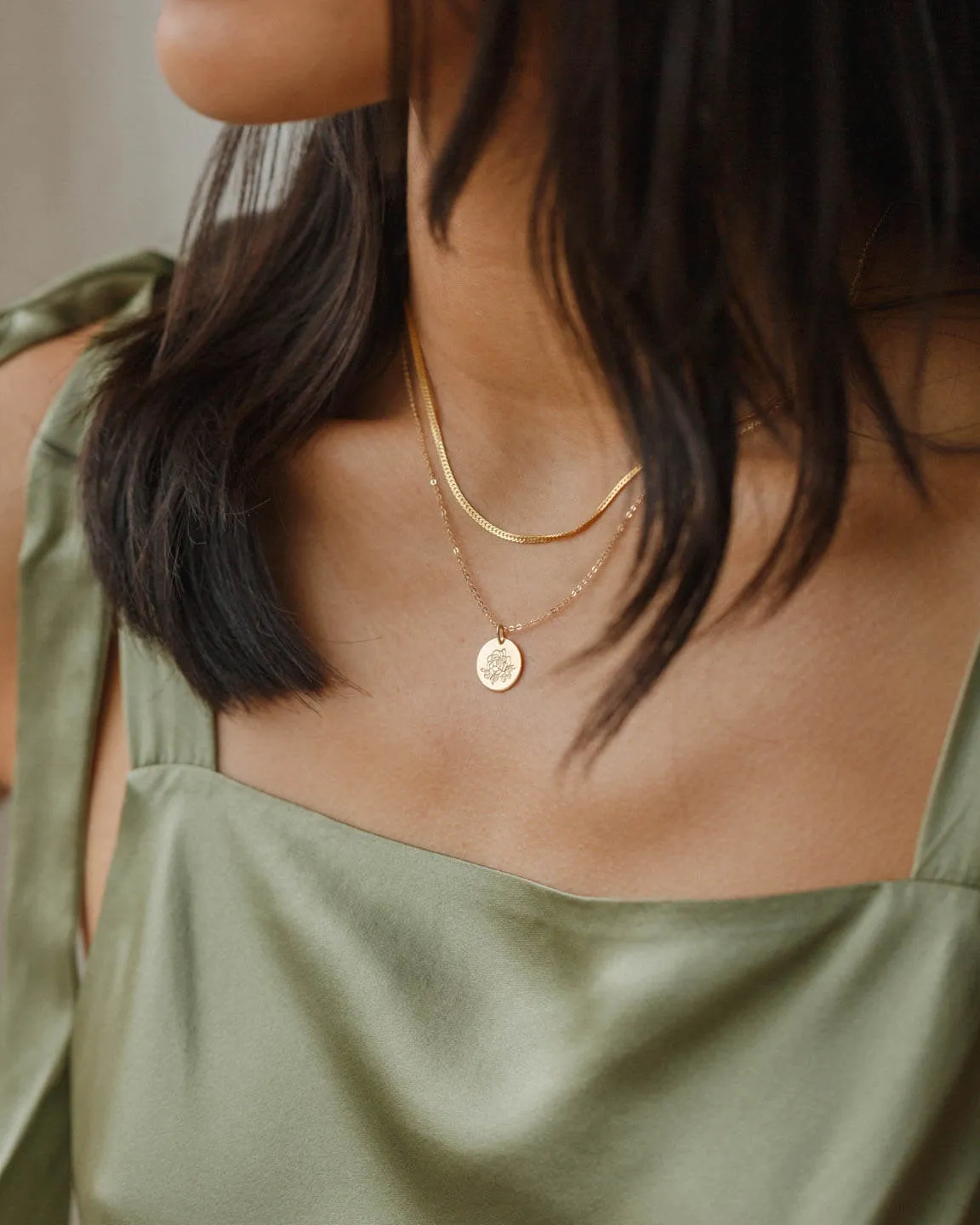 Birth Flower Necklace