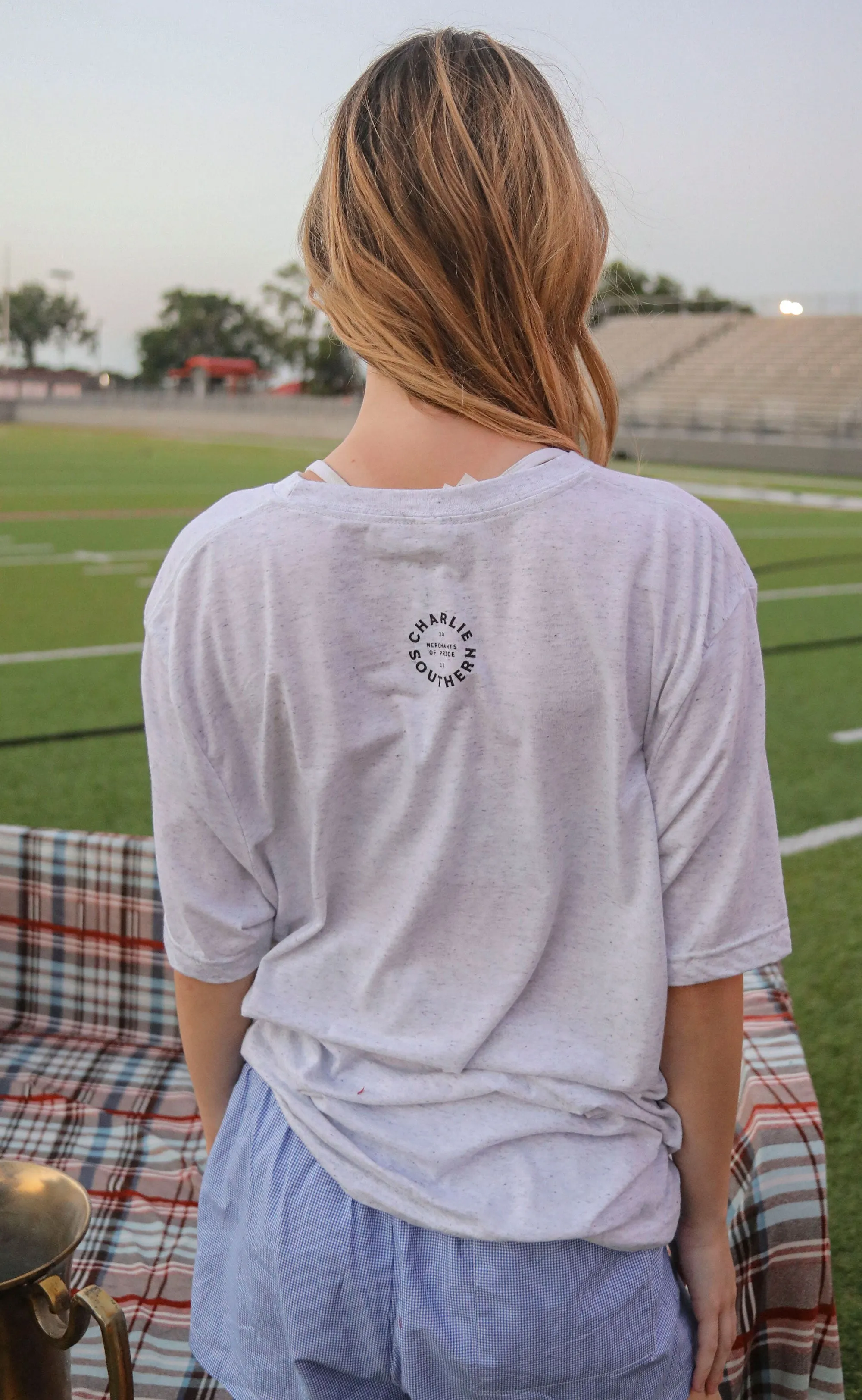 charlie southern: the one with the football t shirt