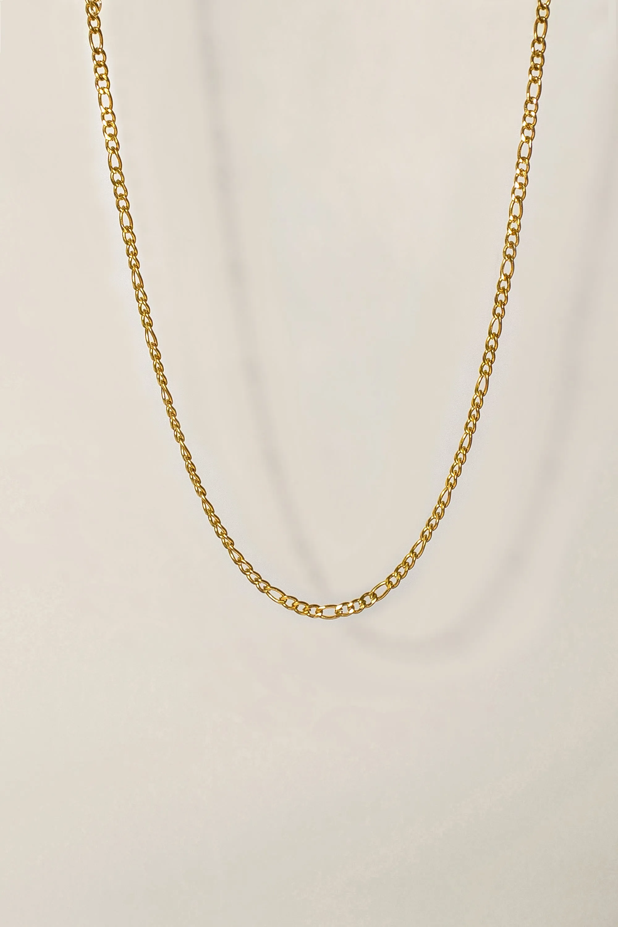 Essentials Figaro Chain Necklace 2mm