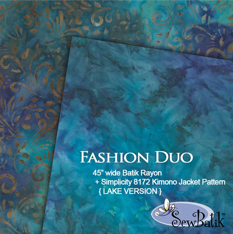 Garment Kit - Batik Rayon   Simplicity 8172 Kimono