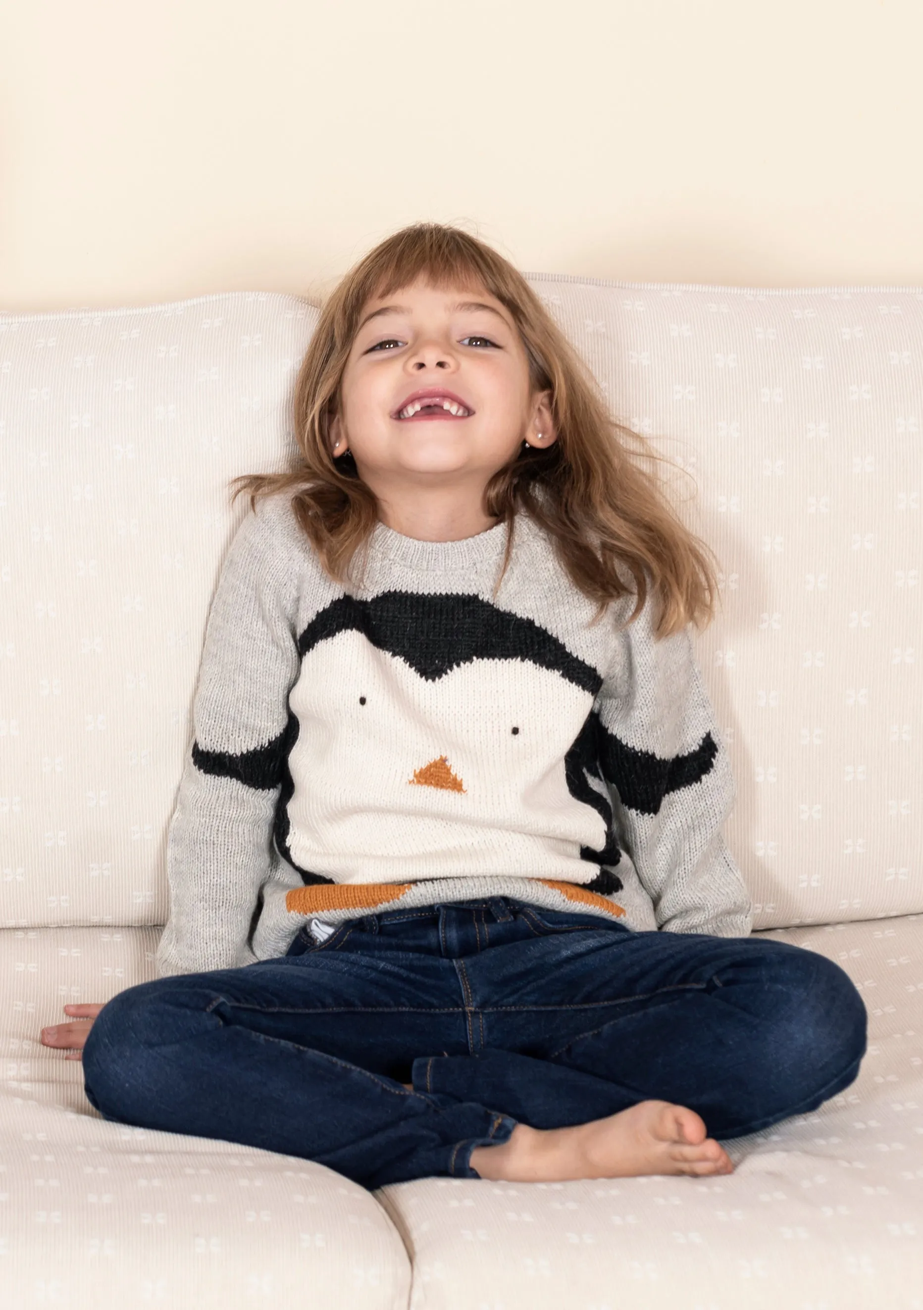 Happy penguin sweater