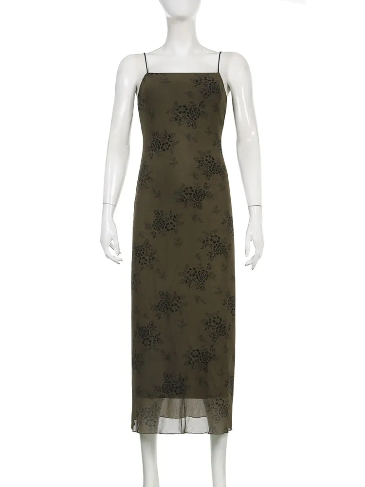 'Last Stand' Black Mesh Grunge Dress