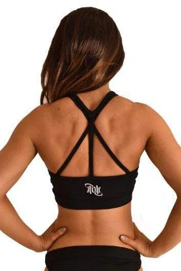 Mesh Sports Bra Black
