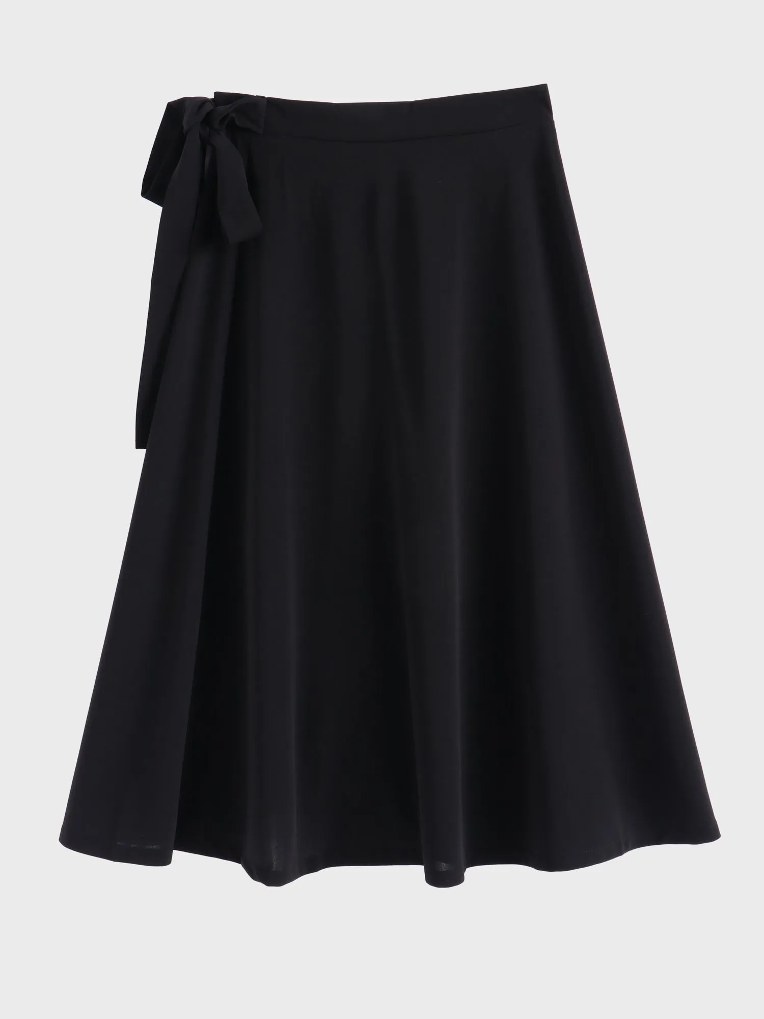 Midsize High Waist Tie Chiffon Ruffle Wrap Skirt