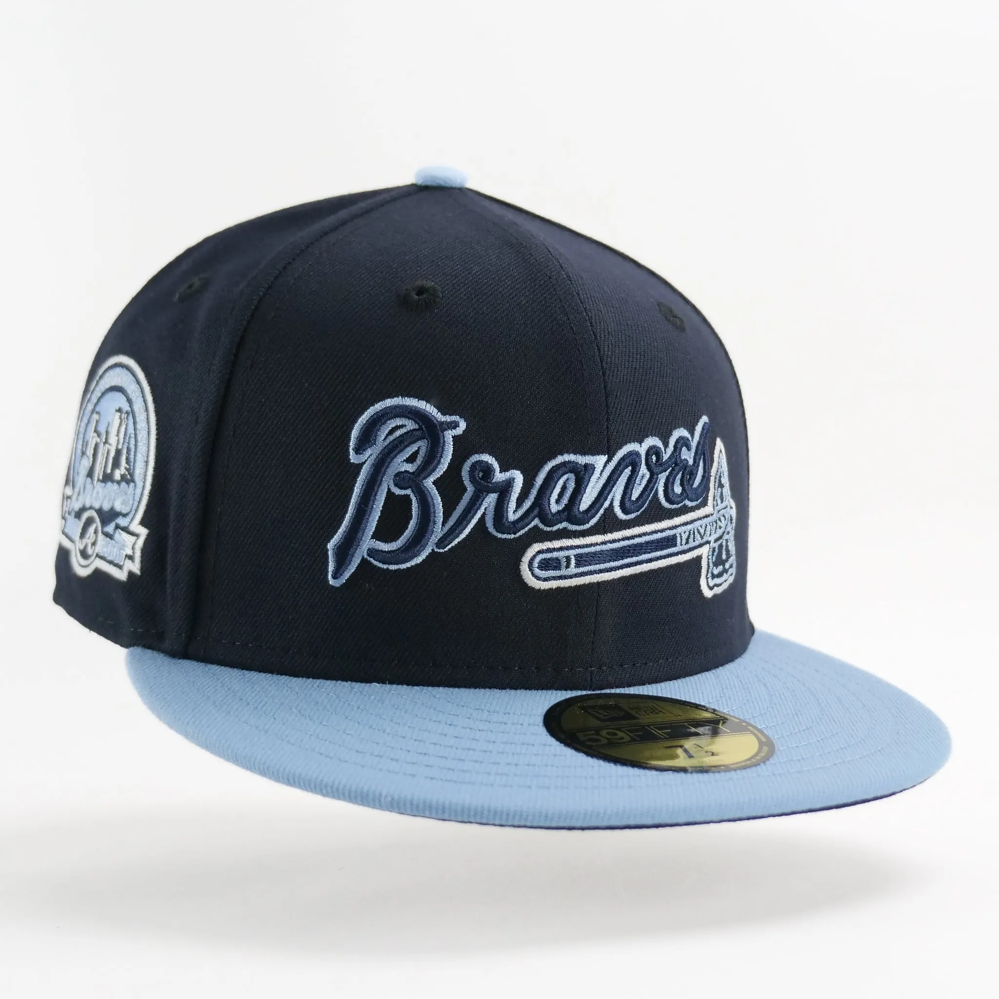 New Era Custom Exclusive Fitted Atlanta Braves 40th Anniversary Patch (Navy University Blue