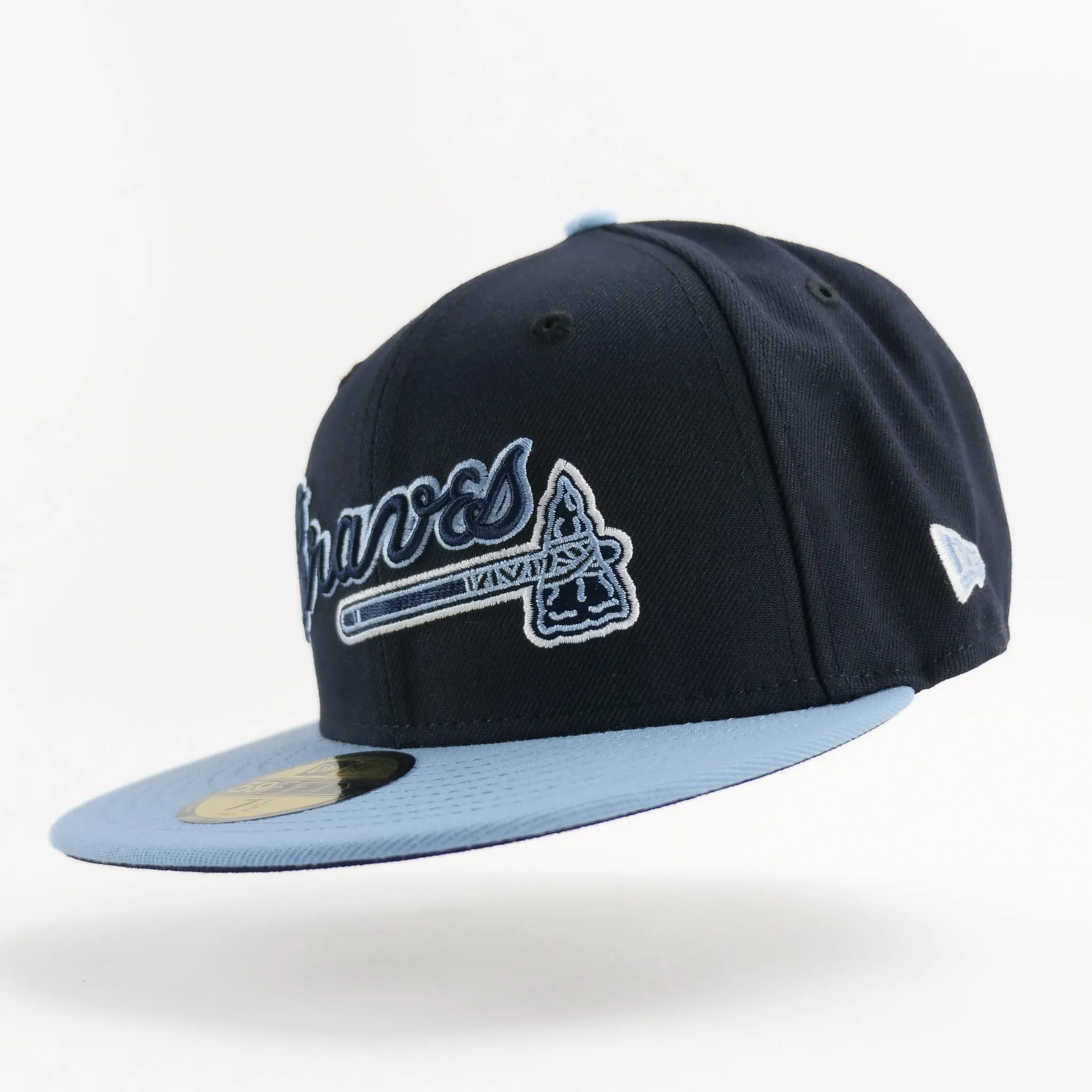 New Era Custom Exclusive Fitted Atlanta Braves 40th Anniversary Patch (Navy University Blue