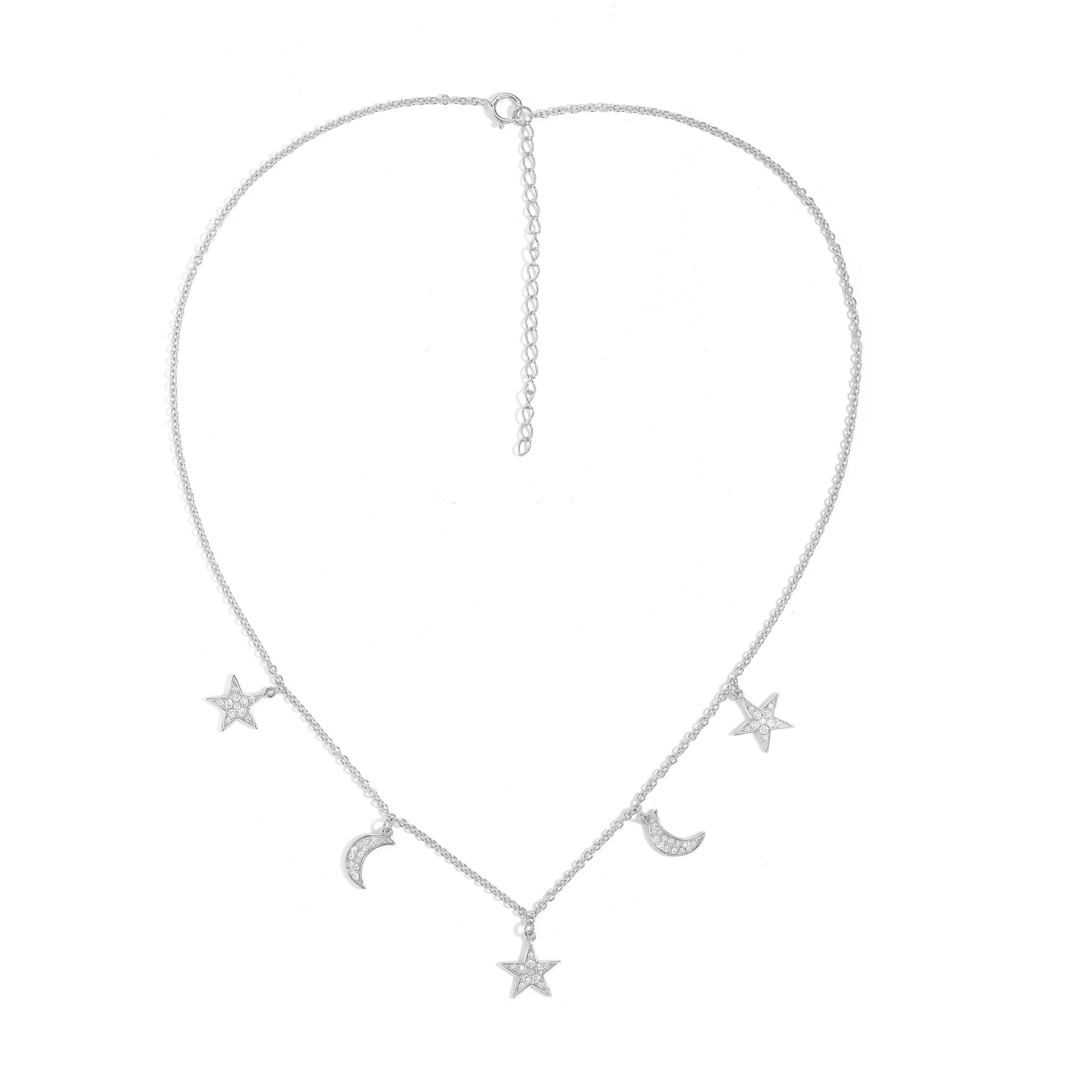 Orchid Gems Starry Night Diamond Necklace