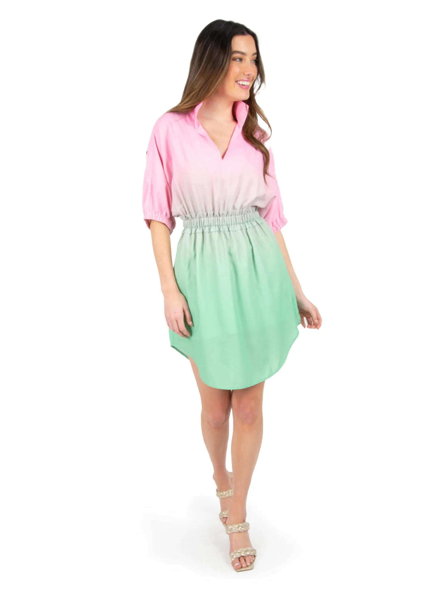 Palmer Dress - Guava