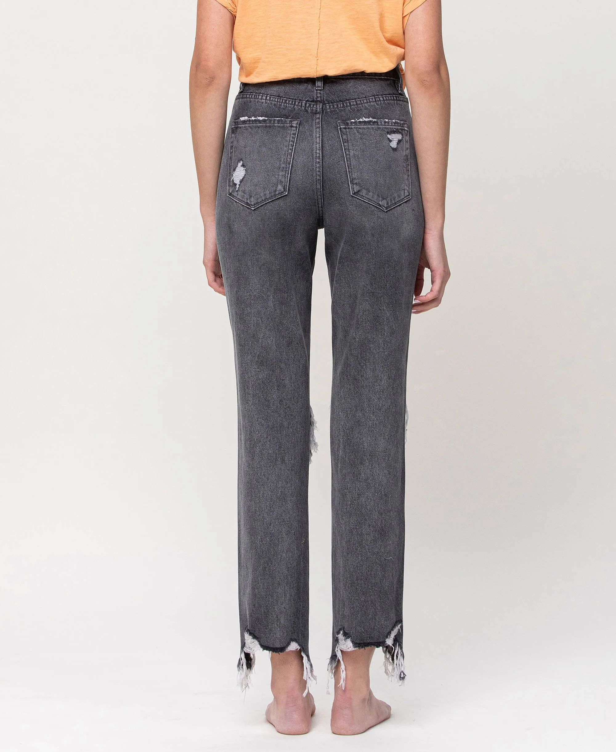 Saltwater - Super High Rise Straight Ankle Jeans