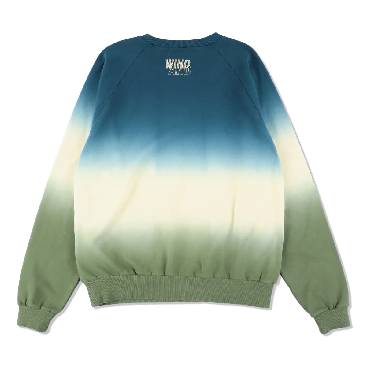 STEP_DYE RAGLAN CREW NECK / NAVY_LEMON