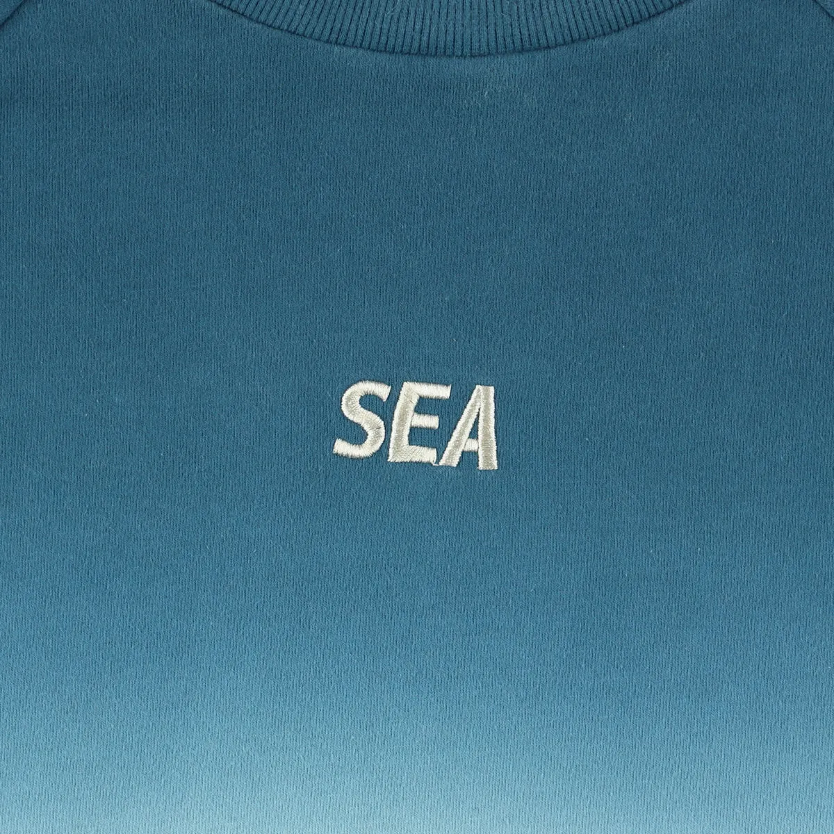 STEP_DYE RAGLAN CREW NECK / NAVY_LEMON