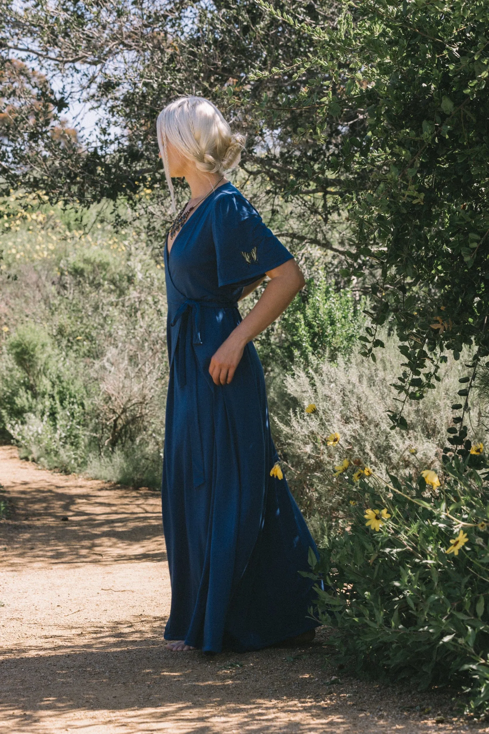 Swallowtail Wrap Dress