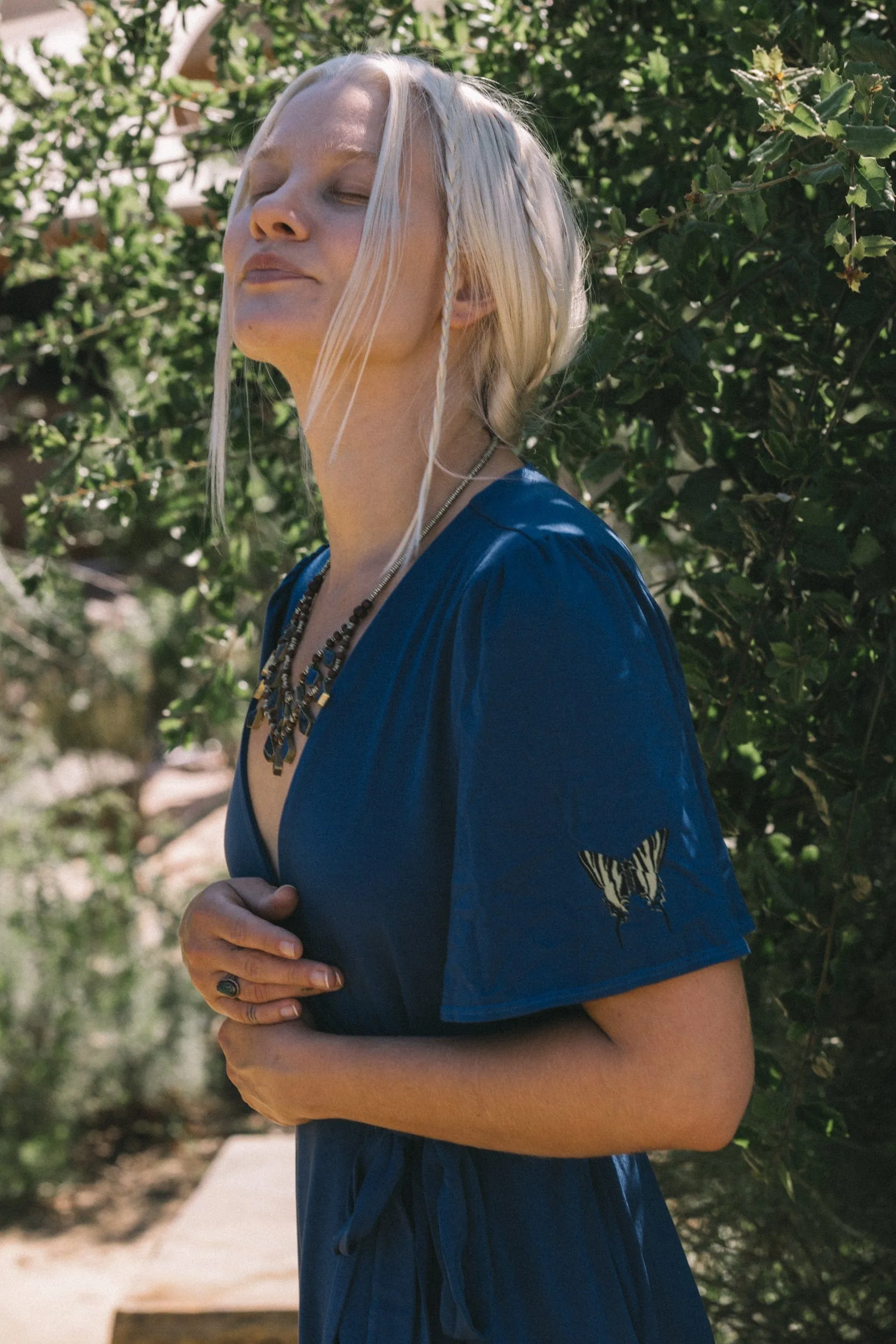 Swallowtail Wrap Dress