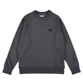 WDS-ES WIND AIR TEX RAGLAN CREW NECK / DARK_GRAY
